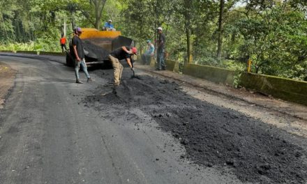 Inspeccionan labores de asfaltado en la carretera a Ocumare de la Costa