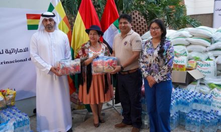 Bolivia recibió ayuda de Emiratos Árabes para enfrentar incendios forestales