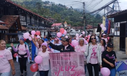 La Colonia Tovar se vistió de Rosa con la caminata 1K