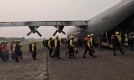 Parte a Bolivia segundo contingente de la Fuerza de Tarea Humanitaria