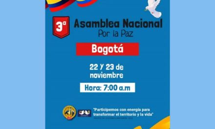 Comienza III Asamblea Nacional por la Paz en Colombia