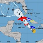 Tormenta tropical Rafael se fortalece cerca de Jamaica