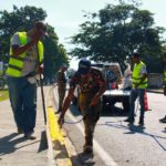 Gobierno de Mariño inició demarcación vial de la Intercomunal