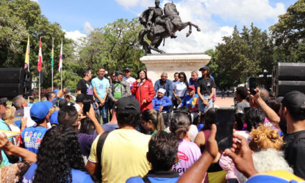 Aragüeños celebraron cuatro meses de la victoria revolucionaria de Nicolás Maduro