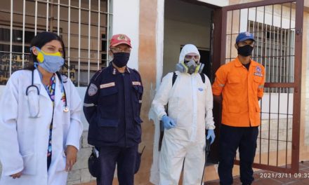 Protección Civil Sucre realiza jornada de desinfección preventiva en centros de salud de Cagua