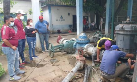 Mejoran sistema de agua de la estación de rebombeo Ingenio Bolívar en San Mateo