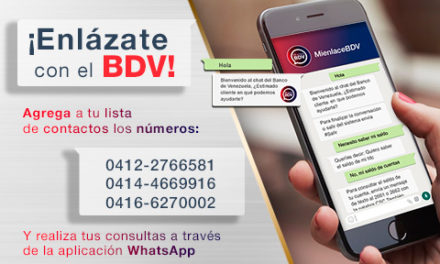 Banco de Venezuela habilita la consulta de saldo vía WhatsApp