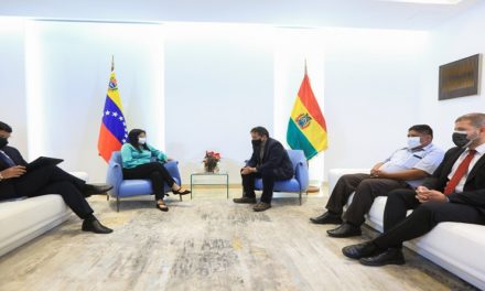 Vicepresidenta Delcy Rodríguez sostuvo encuentro con su homólogo de Bolivia David Choquehuanca
