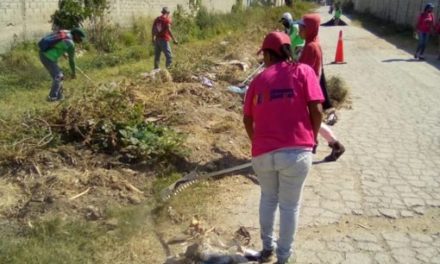 Efectuada jornada de limpieza en la comunidad Huete de Cagua