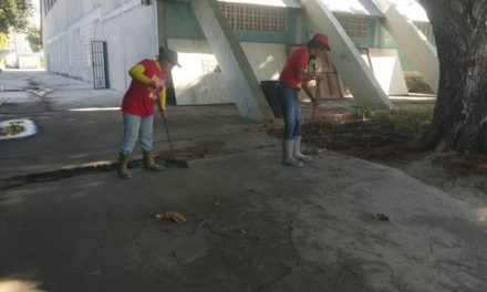 Fundaragua realizó jornada de limpieza y desinfección en el Polideportivo Las Delicias