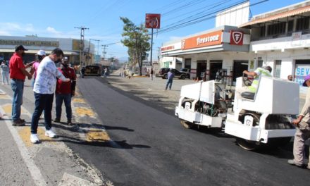 200 toneladas de asfalto colocadas en casco central de Cagua