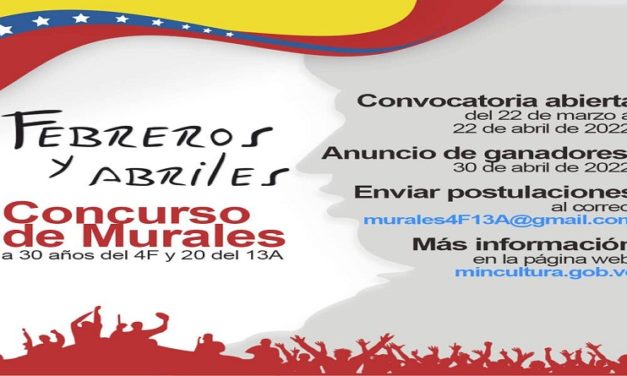 Artistas tienen hasta el 22A para participar en Concurso de Murales Febreros y Abriles