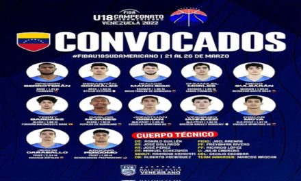 Venezuela confirmó el equipo para el Sudamericano U18 de Baloncesto