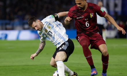 La vinotinto no pudo contra la albiceleste de Lionel Messi
