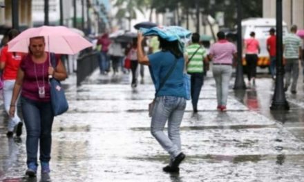 Inameh prevé para este domingo lluvias o chubascos en gran parte del país
