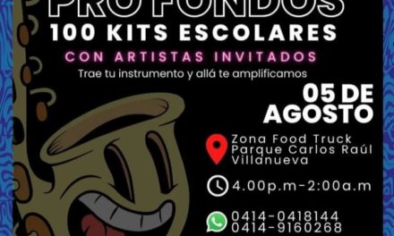 Organizan concierto para recolectar útiles escolares a jóvenes de Maracay