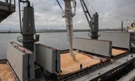 Primer barco con carga de grano salió del puerto ucraniano