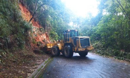 Gobierno despeja puntos de deslizamientos en la carretera de Choroní