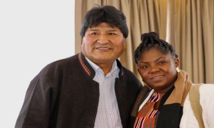 Vicepresidenta electa colombiana se reúne con Evo Morales