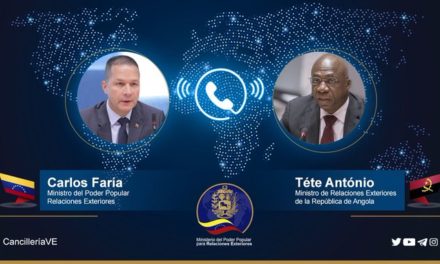 Cancilleres de Venezuela y Angola evalúan relaciones de cooperación entre ambos países