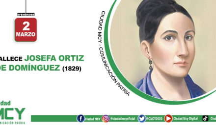 #Efeméride | Fallecimiento de Josefa Ortiz de Domínguez (1829)