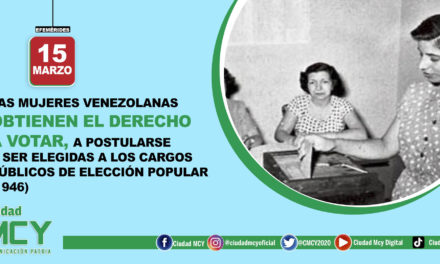 #Efeméride | 1946: Mujeres venezolanas obtienen el derecho a votar