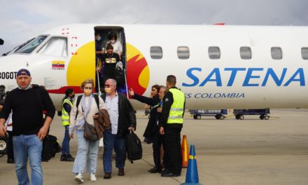 Arribó a Maiquetía primer vuelo comercial de Satena proveniente de Bogotá