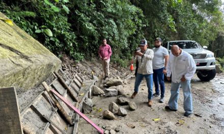 Alcalde Rafael Morales supervisó trabajos en la carretera de Choroní