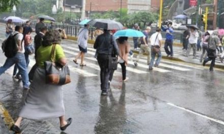 Inameh pronosticó lluvias y chubascos en gran parte del país