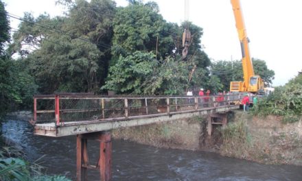 Iniciaron desmontaje del puente que comunica a San Pedro Alejandrino con Río Blanco I