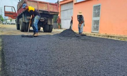 Avanza colocación de asfaltado en Francisco Linares Alcántara