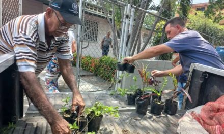 Casa de Abuelos en Girardot recibió plantas para su embellecimiento