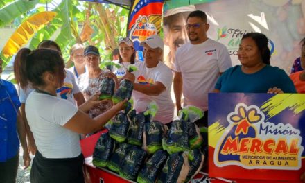 Más de 6 mil familias fueron beneficiadas por la Misión Alimentación en Aragua