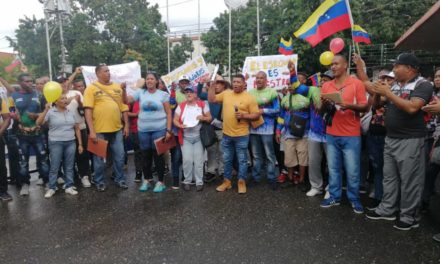 Movimientos y sindicatos aragüeños realizaron adhesión ante el CNE