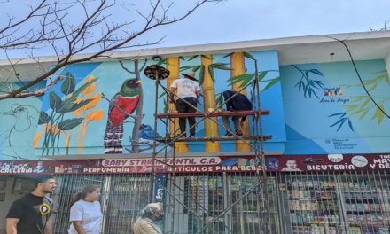 Pintan mural para convocar consciencia colectiva sobre el calentamiento global