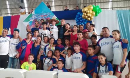 Aragua brilló en la lona del campeonato nacional de lucha en delta Amacuro