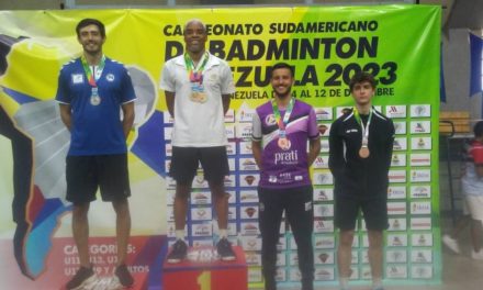 Donnians Oliveira de Brasil se llevó el oro en Campeonato Sudamericano de Bádminton Venezuela 2023