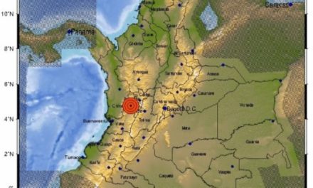 Sismo de magnitud 5,6 se registró al occidente de Colombia