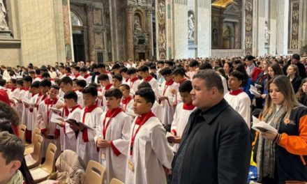 Niños Cantores del Zulia participaron en misa de Año Nuevo del papa Francisco