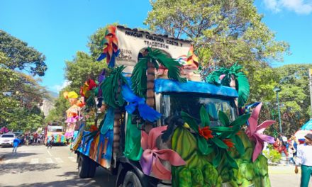 Comparsa aragüeña de Carnaval llevó su alegría a Caracas