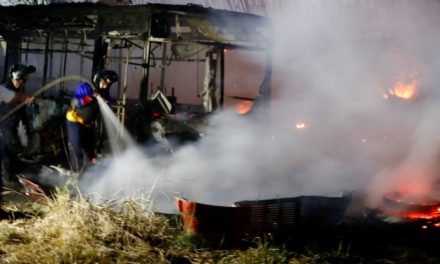 Sofocado con éxito conato de incendio en Proveeduría de Transporte en Aragua