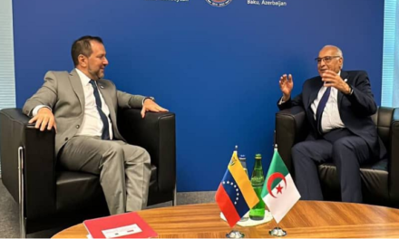 Venezuela y Argelia reafirman voluntad de profundizar cooperación