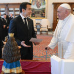 Papa Francisco recibió al presidente Noboa en el Vaticano