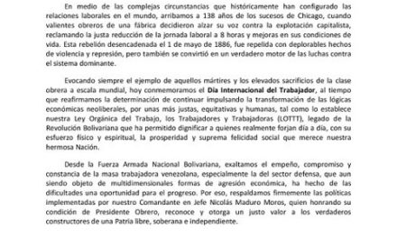 Ministro Padrino López: Ley Orgánica del Trabajo digifica a trabajadores venezolanos