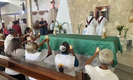 Maracayeros celebraron con misa el Día de San Juan Bautista