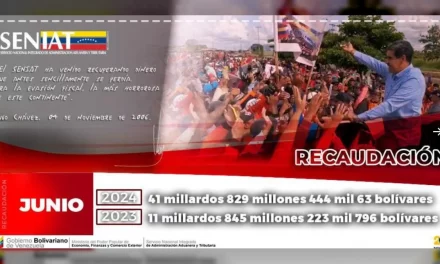 SENIAT recaudó en junio más  de 41 millardos de Bolívares