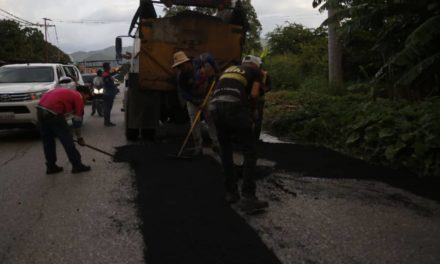 Plan de Asfaltado atiende la carretera Magdaleno – Villa de Cura