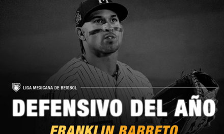 Venezolano Franklin Barreto Defensivo del año en la Liga Mexicana de Béisbol