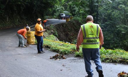 Arrancó corrección de falla de borde en vía Ocumare