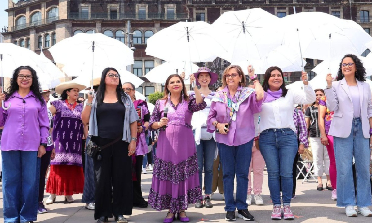Mujeres participaron en la marcha del 8-Mar en Ciudad de México